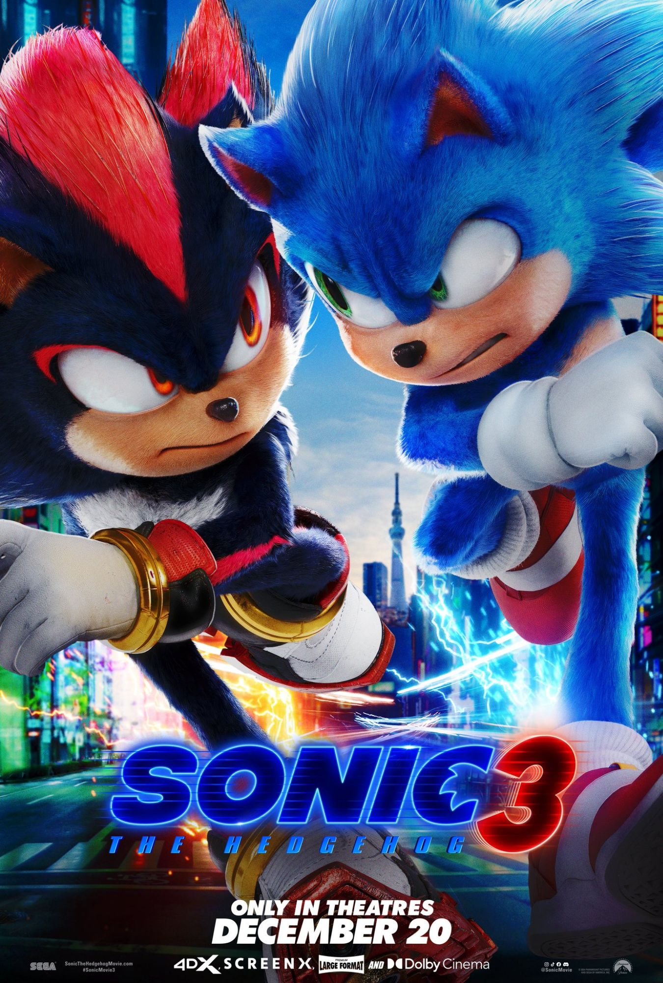 Sonic The Hedgehog 3 poster
